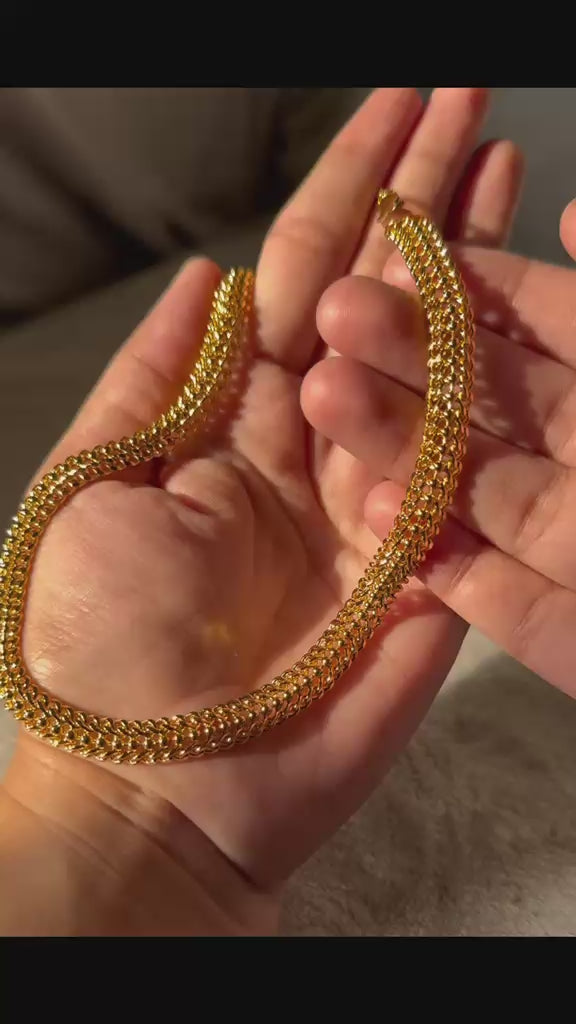 CHUNKY GOLD PLATED SETS DUBAI GOLD STYLE G1106