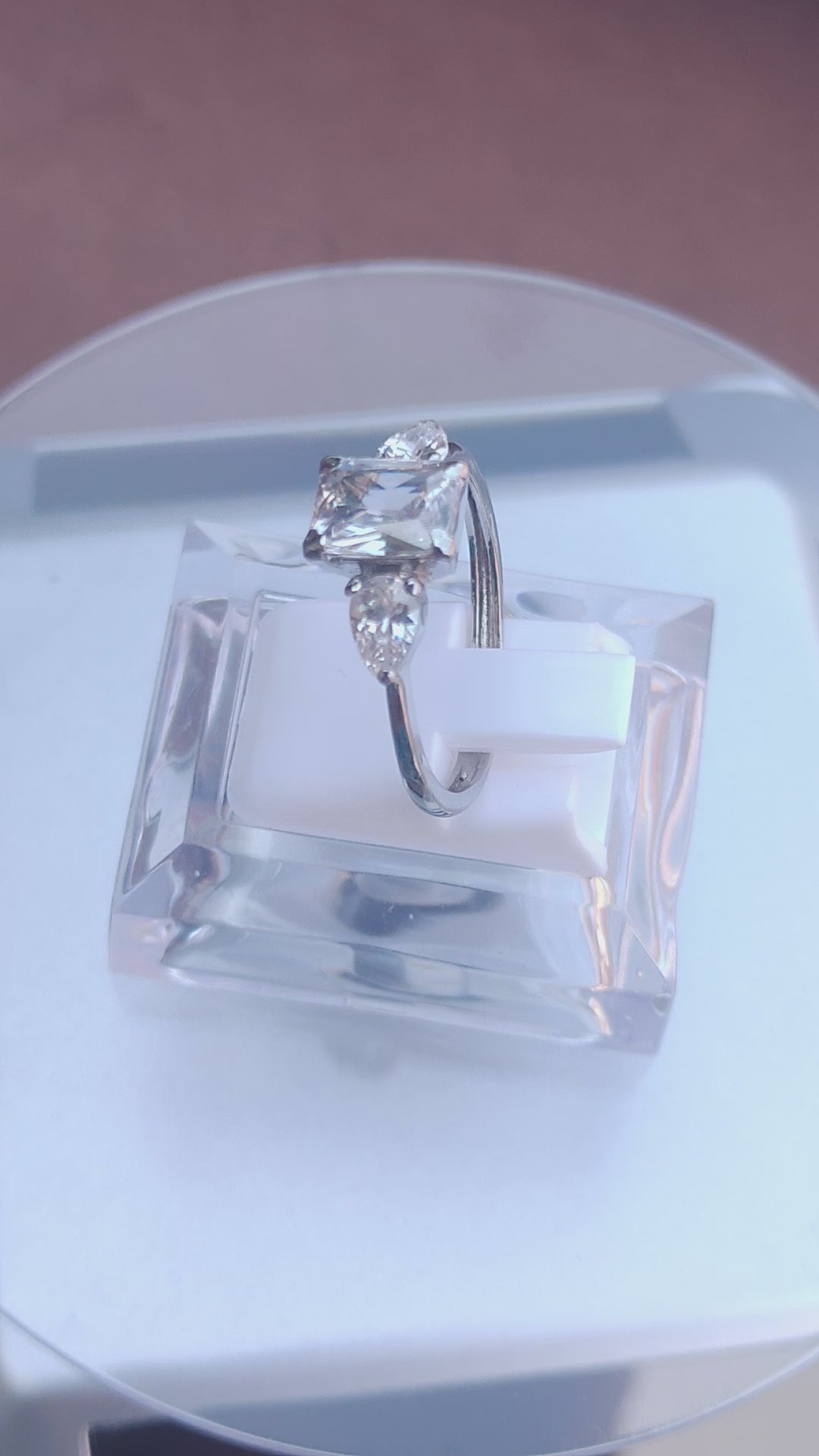 925 SILVER STERLING RING WITH MOISSANITE DIAMOND