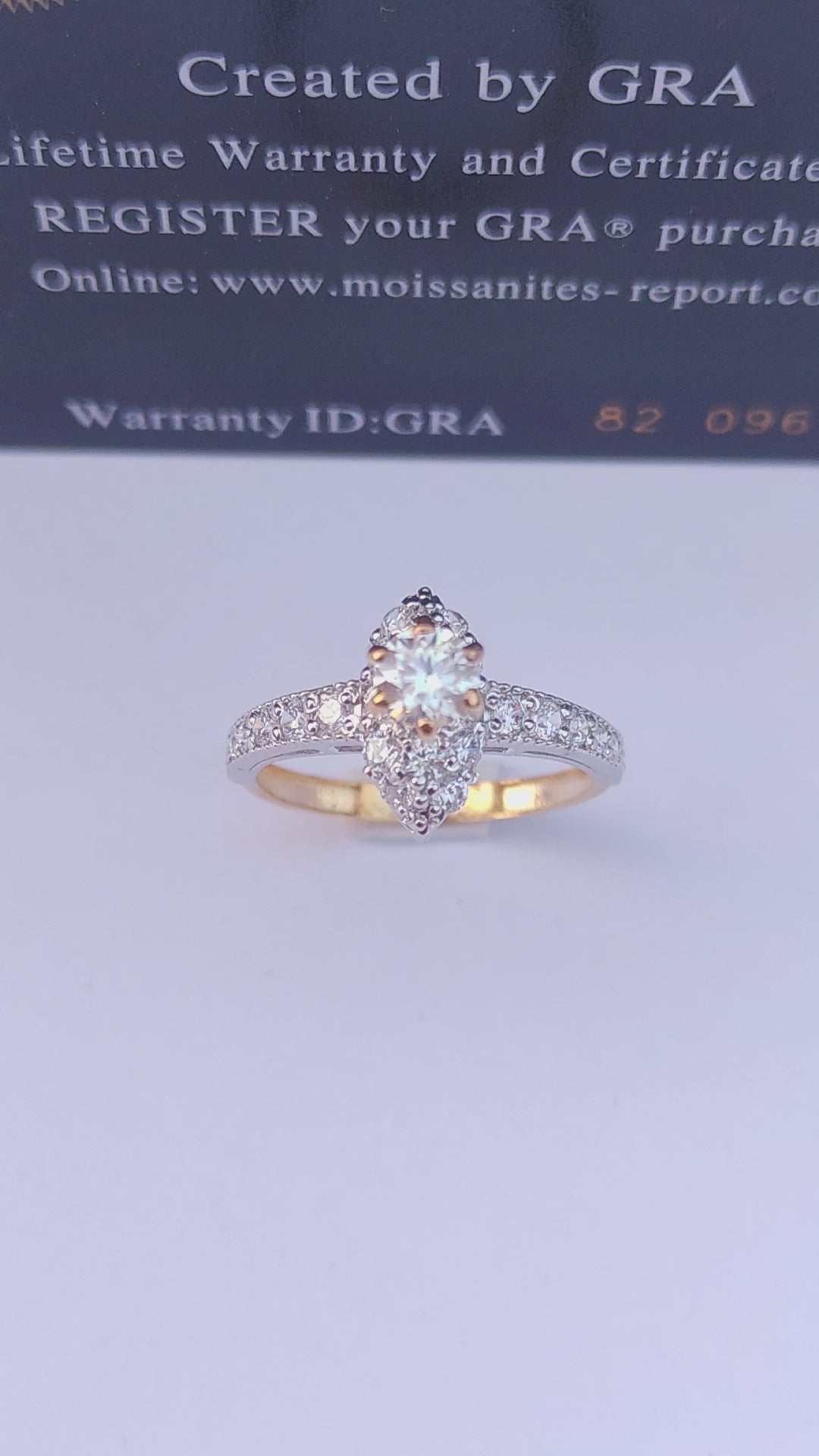 925 SILVER STERLING RING WITH MOISSANITE DIAMOND PAWNABLE AND LEGIT S16