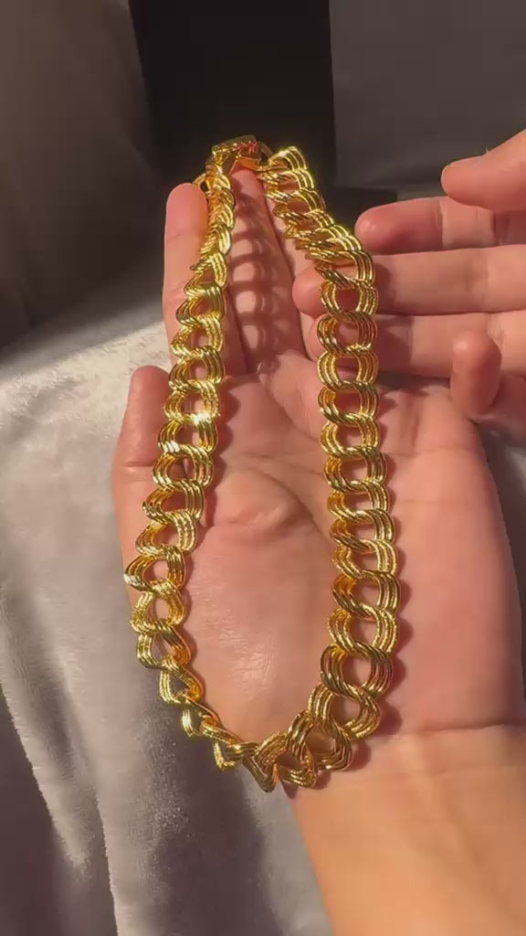 CHUNKY GOLD PLATED SETS DUBAI GOLD Style G1102