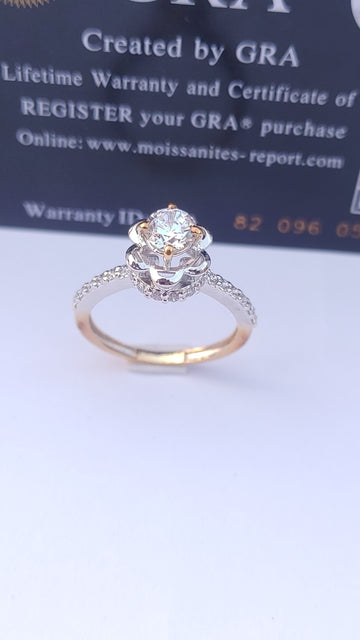 925 SILVER STERLING RING WITH MOISSANITE DIAMOND PAWNABLE AND LEGIT S10