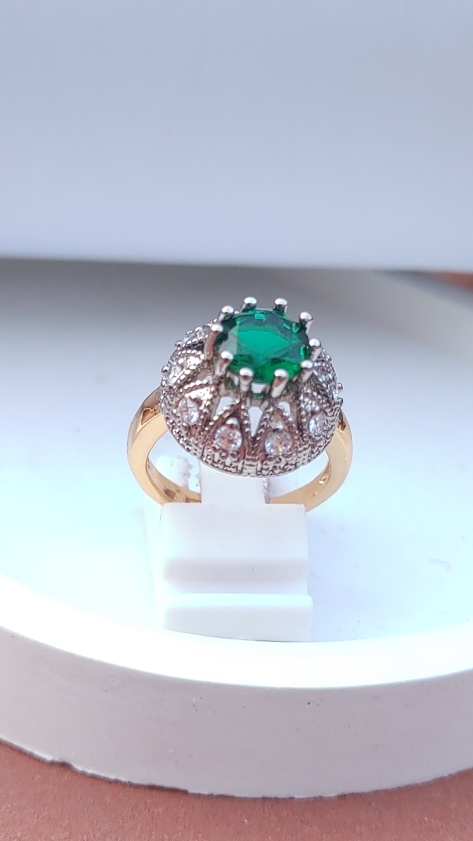 4Colors | Zircon Judao Rings with Real Stone | 22K Gold Plated | Adjustable Size | 1 year Warranty | MR-333