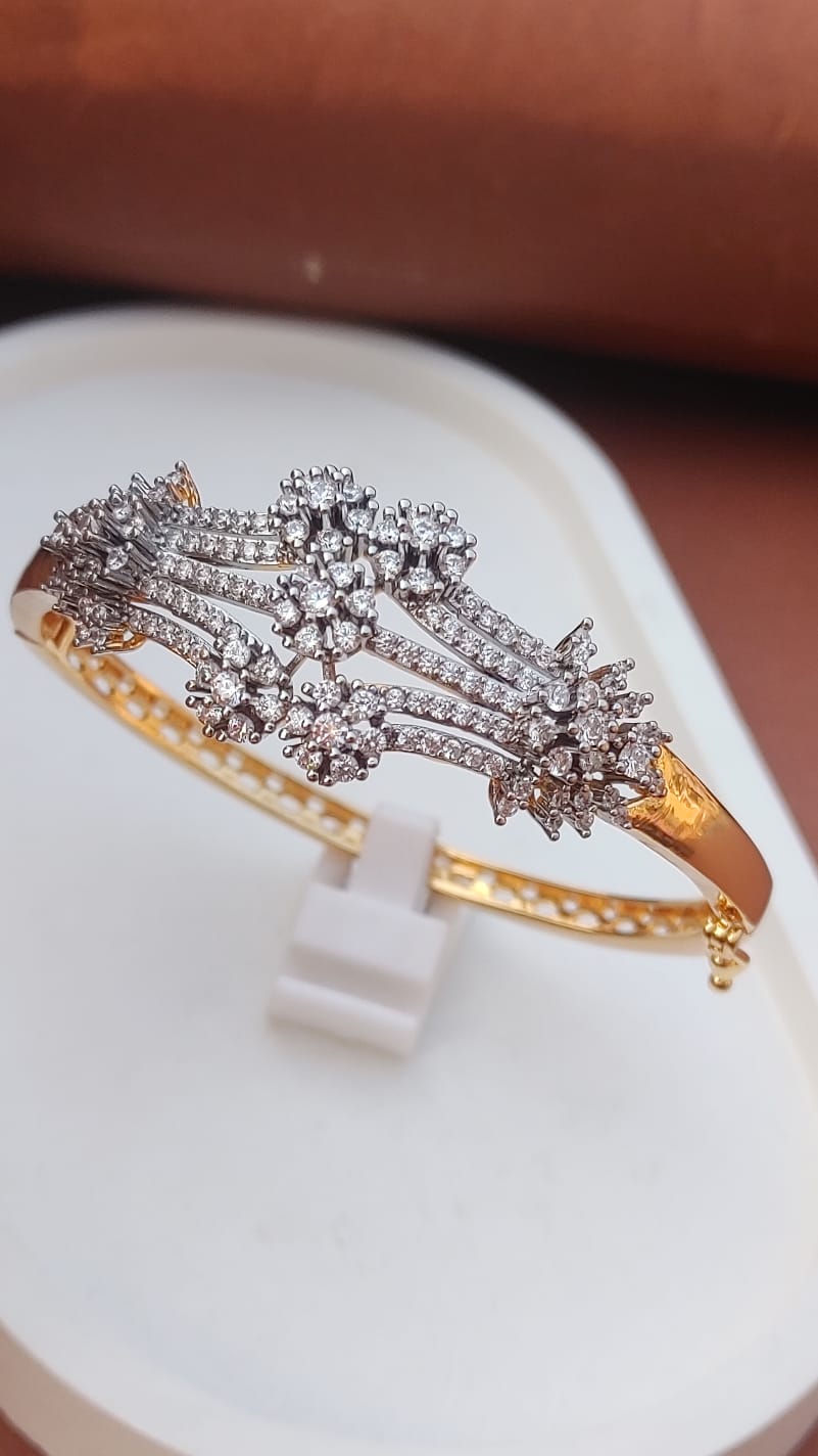 22K GOLD PLATED| REAL ZIRCONS| ADJUSTABLE | 1 YEAR WARRANTY |